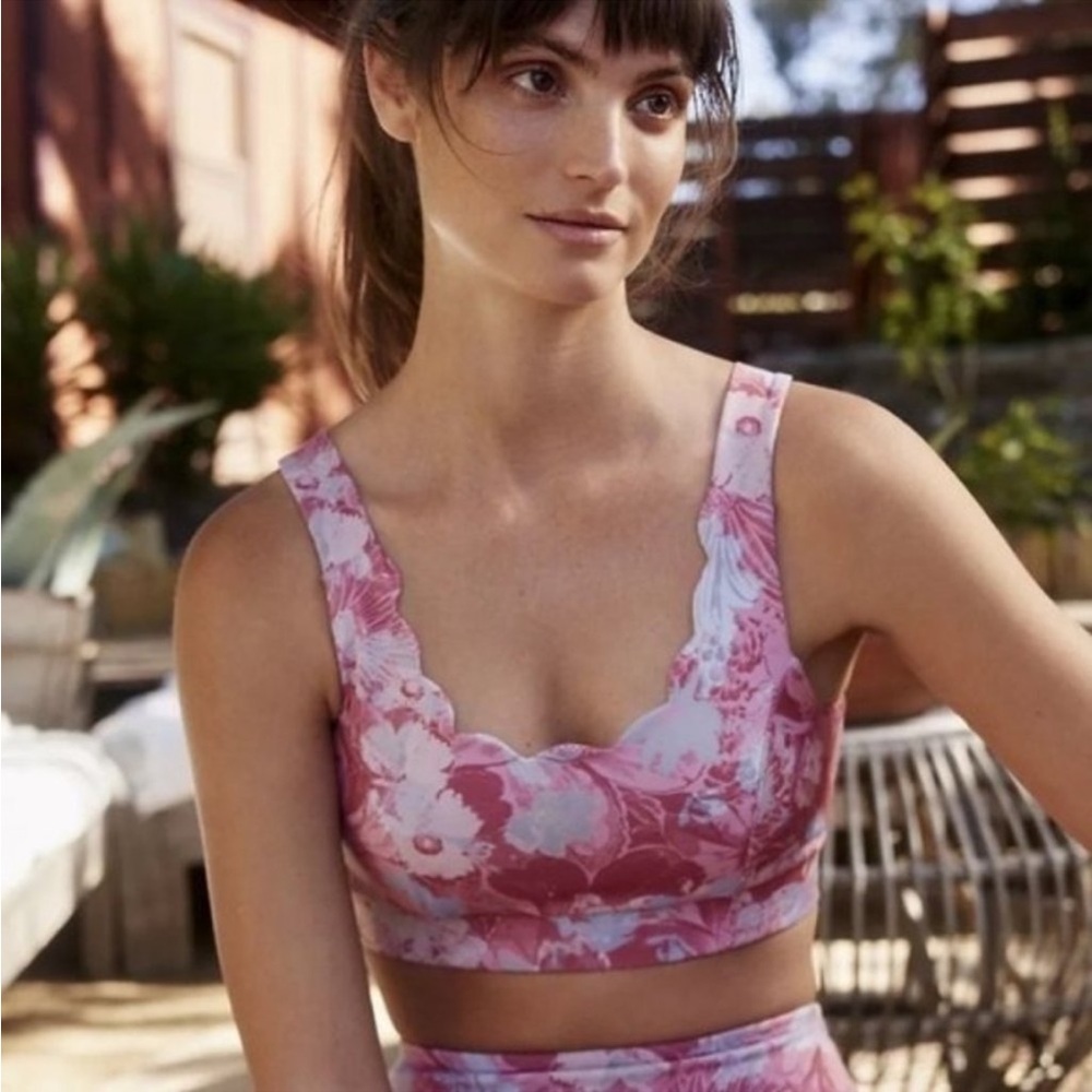 Anthropologie Daily‎ Practice Allie Floral Bra